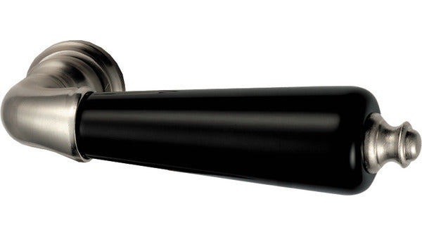 Türdrückerpaar 16mm Mess.vern.matt/Mahag