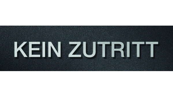 Schriftzug KEIN ZUTRITT PHOS B0402-40