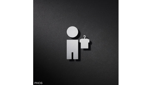 Piktogramm Garderobe Junge