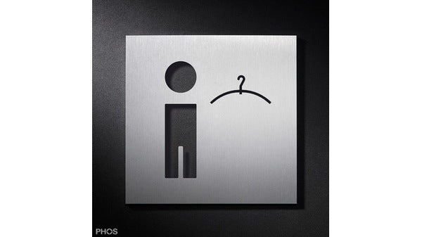 Piktogrammschild Umkleide Herren