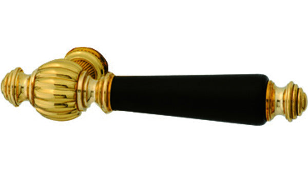 Türdrückerlocht. Messing pol. Griffteil,