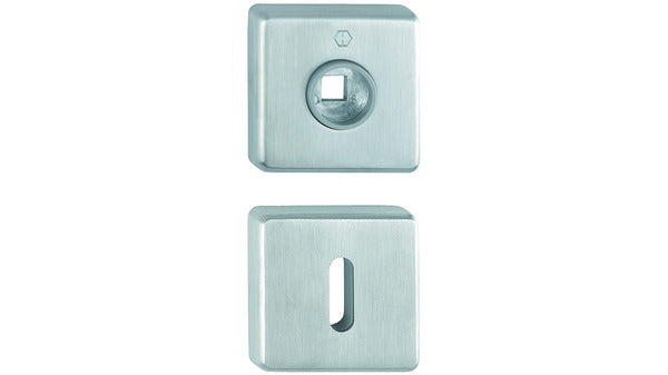 Drückerrosette HOPPE Edelstahl matt