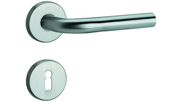 Drücker-Garn. RZ / L-Form Edelstahl matt