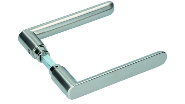 Türdrückerpaar Zamak vern. geb. 8mm