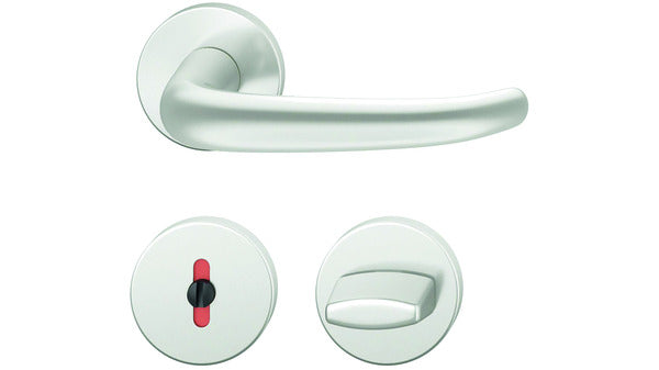 Türdrückergarnitur FSB 1023, WC Alu