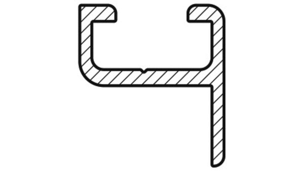 HEBGO-Profil 110 farblos-elox., 5250mm