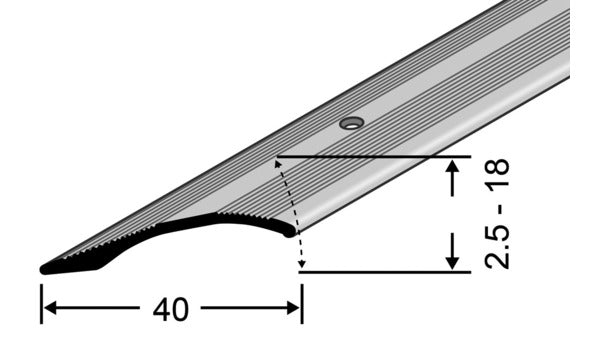 Ausgleichsprofil gelocht 40x2.5-18, 2.7m