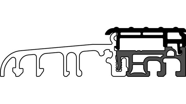 Bodenschwellen Eifel 75 TB 1180mm, grau