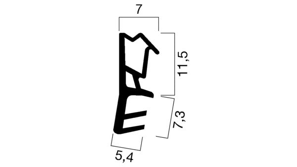 Dichtungsprofile GOLL A 1020 graphitgrau