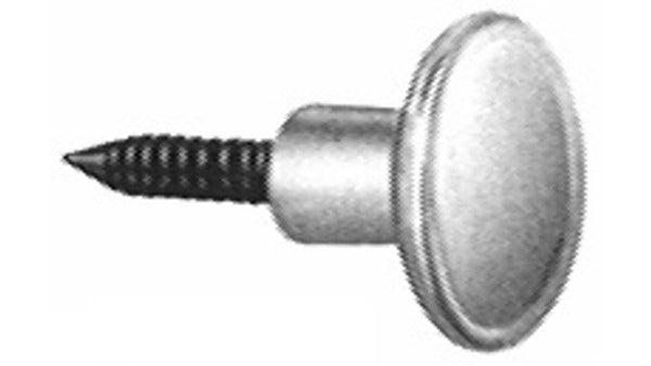 Fensterknöpfe, ø 23 mm Aluminium roh, mi