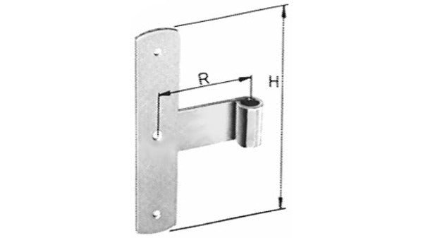 Jalousie-Mittelbänder verzinkt, gestanzt