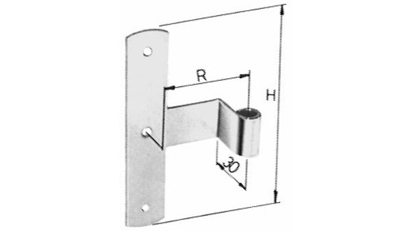 Jalousie-Mittelbänder gekröpft verzinkt,