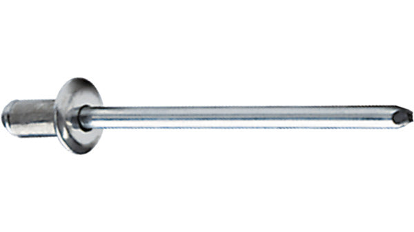 POP-Blindnieten Flach, ø 4,8, 0,3-3,2mm