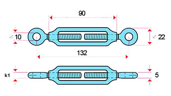 Spannschrauben, Gewinde M 6 Edelstahl