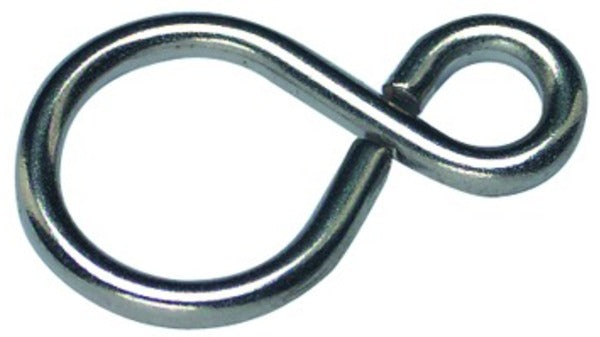 S-Haken, Dicke 2,0 mm Stahl vernickelt,