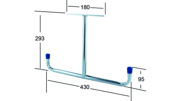 Universalhalter, Ausl. 430 mm Stahl verz