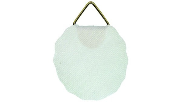 Aufhänger, Leinen weiss, 30 mm gummiert,