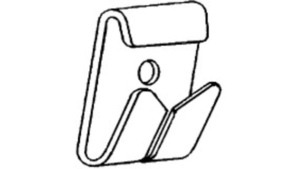 Schienenhaken SH80, Stahl weiss