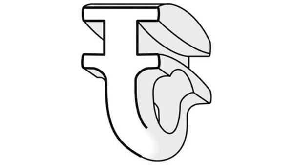 Längsbügelgleiter MINI, weiss