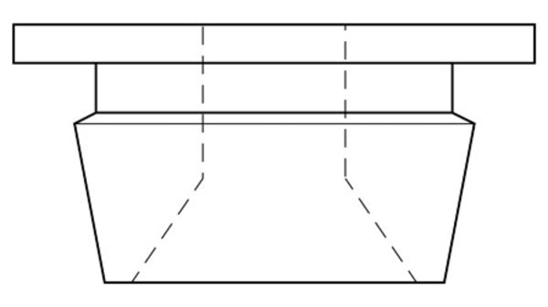 Deckenklips, Kunststoff