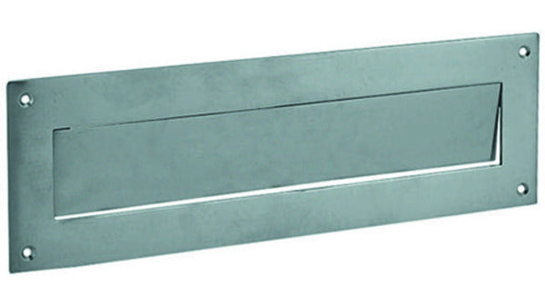 Briefeinwurf-Schilder Edelstahl, 95/350