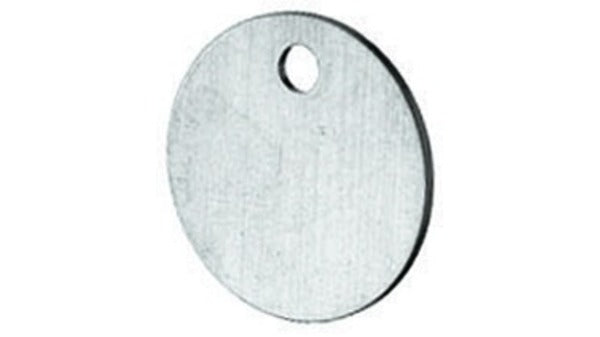 Nummernschilder, ø 24 mm Aluminium, unbe