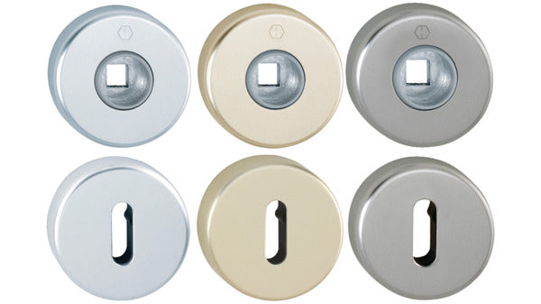 Schlüsselrosette PZ HOPPE Alu neusilberf