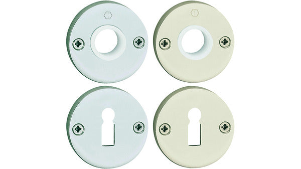 Schlüsselrosette RZ HOPPE Alu silberf.el