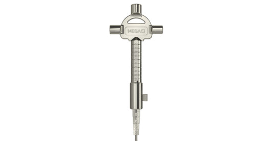 Bauschlüssel MEGA, vernickelt für RZ