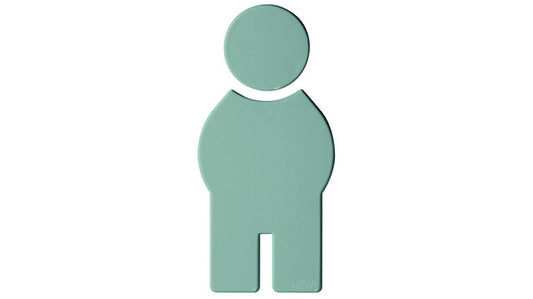 WC-Symbol Herren Hewi felsgrau