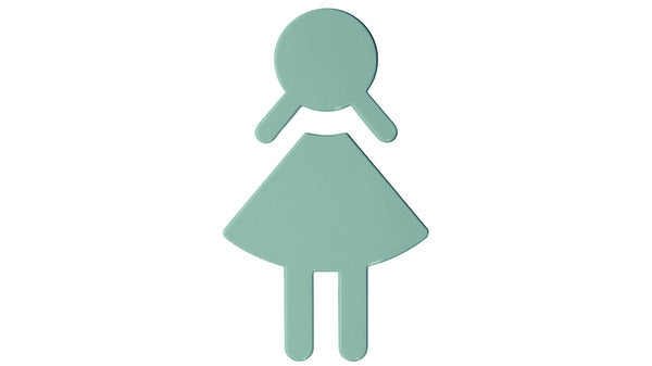 WC-Symbol Damen Hewi felsgrau