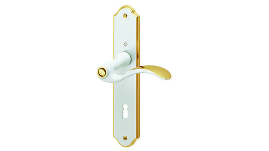 20.M124.2 Ls weiss Drücker-Lochteil link