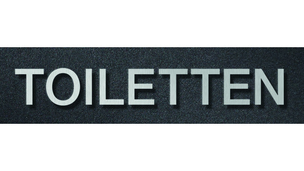 Schriftzug TOILETTEN PHOS B1002-40