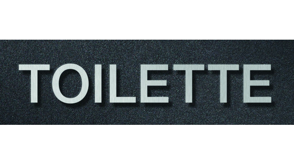 Schriftzug TOILETTE PHOS B1102-60