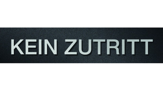 Schriftzug KEIN ZUTRITT PHOS B0402-60
