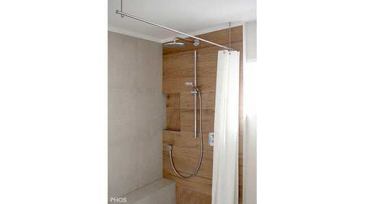 Duschvorhangstange Ø12 mm freihängend