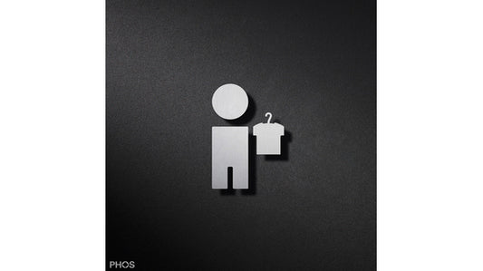Piktogramm Garderobe Junge