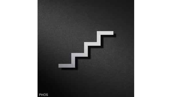 Piktogramm Treppe von unten links