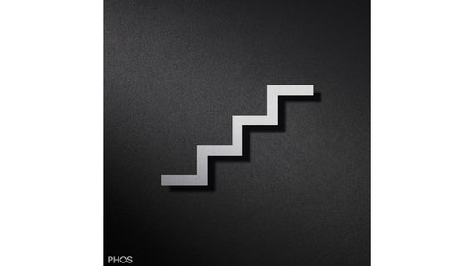 Piktogramm Treppe von unten links