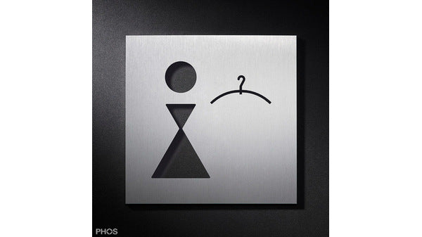 Piktogrammschild Umkleide Damen