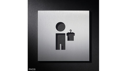 Piktogrammschild Garderobe Junge