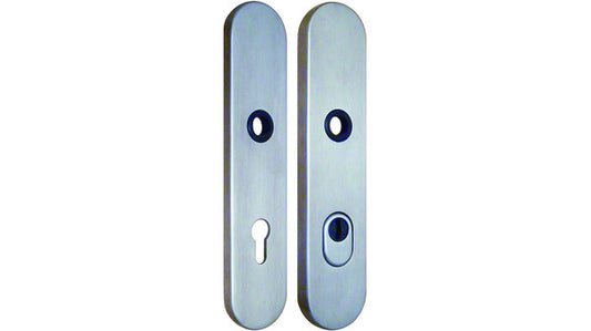 Schutztürschilder PZ78mm Edelst.matt 250