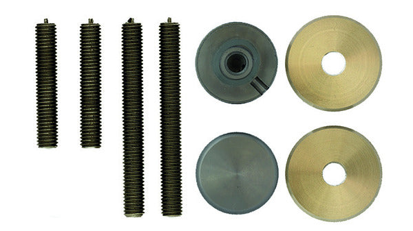 Montageset einseitig Holz/Glas (Stützros