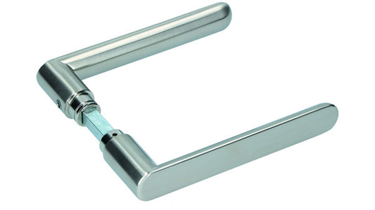 Türdrückerpaar Zamak vern. geb. 8mm