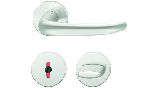 Türdrückergarnitur FSB 1023, WC Alu