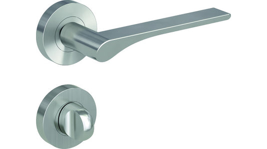 Türdrücker-Grt.WC LeafLight Samtgrau