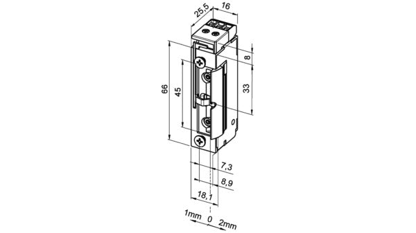 Elektro-Türöffner eff-eff 118 FRR -24 V