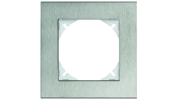 Abdeckrahmen, EDIZIOdue, 1x1, Inox