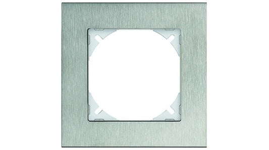 Abdeckrahmen, EDIZIOdue, 1x1, Inox