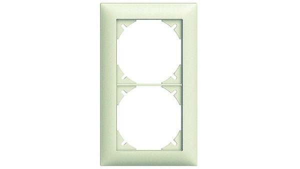 Abdeckrahmen, EDIZIOdue, 2x1/1x2, weiss